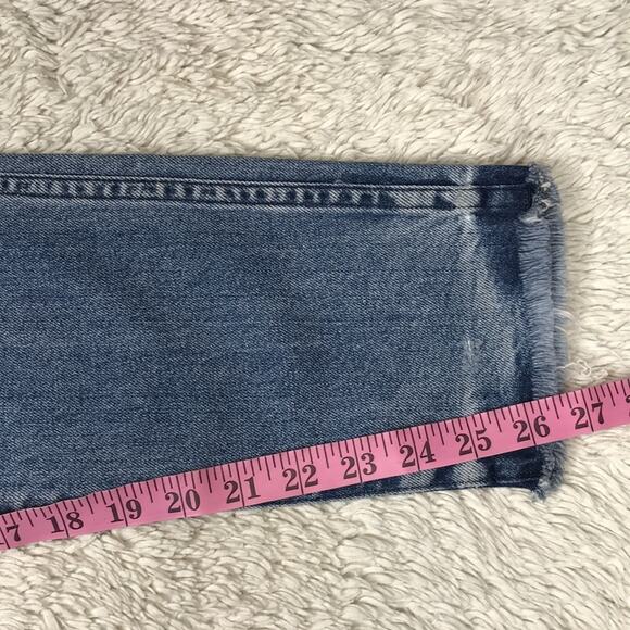 New Anthropologie 3X1 Made USA Straight Leg Raw Hem Edge Jean Women's Capsule - Picture 11 of 12